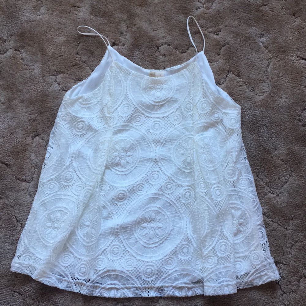 White lace top